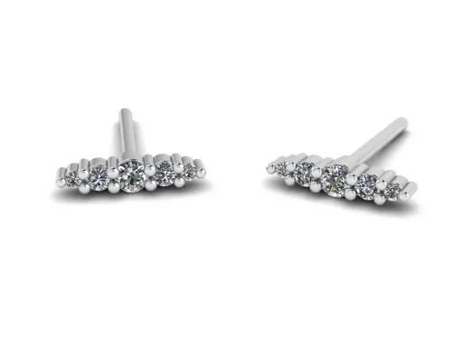 [BR.01.002] BRINCO LIRY 3 PEDRAS EM PRATA 925